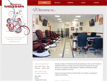 Tablet Screenshot of happinessnailsspa.com